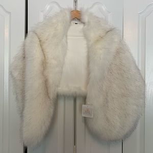 Faux Fur Wrap for weddings and ceremonies